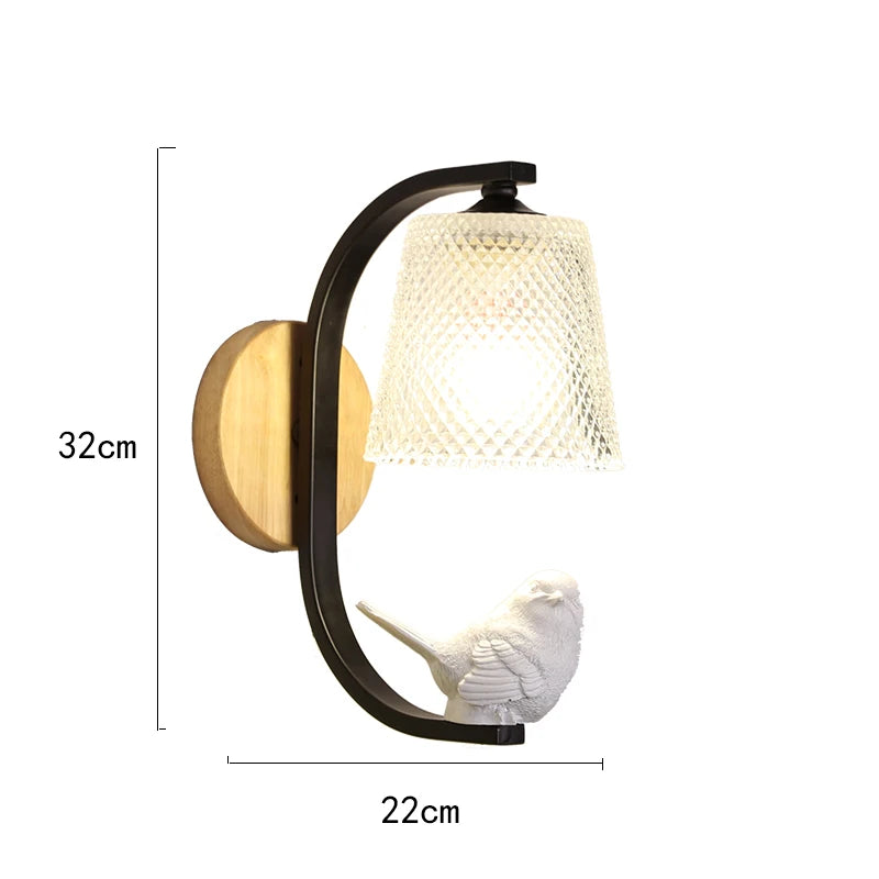 NordicBird - Modern Wall Lamp with Bird Design for Bedroom and Living Room