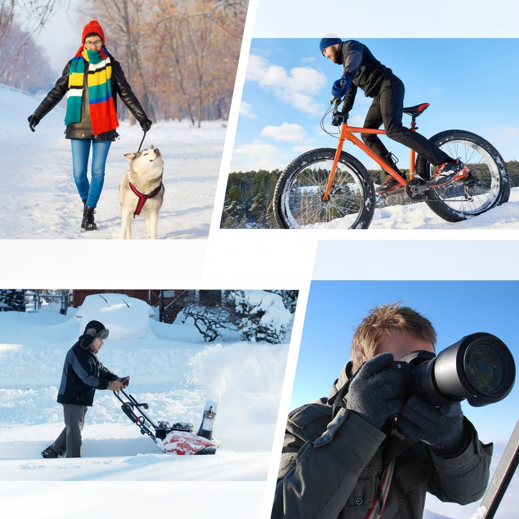 Heated Gloves Ski Waterproof Touchscreen Winter Sports
