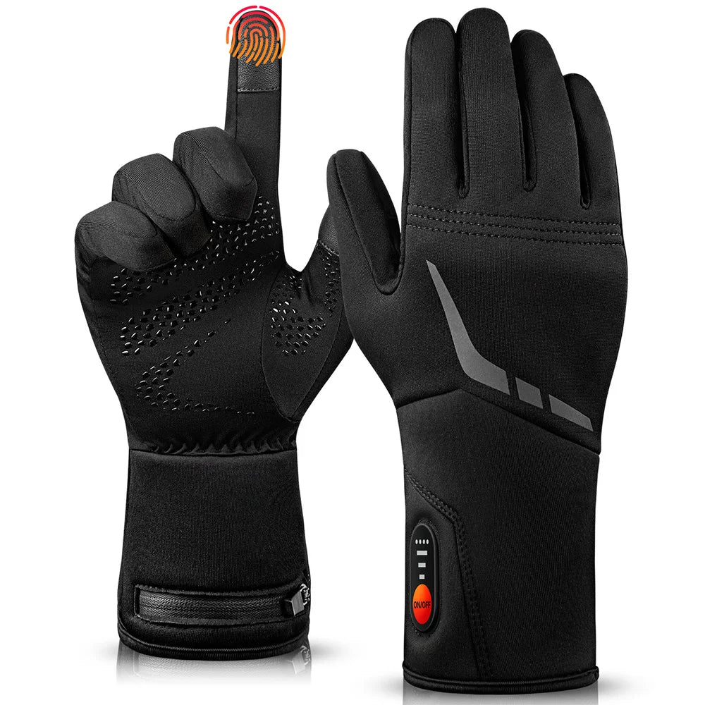 Verwarmde Handschoenen Ski Waterdicht Touchscreen Wintersport