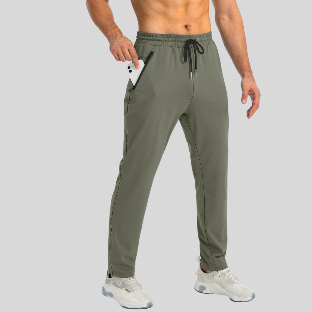 Mens Stretch Comfortable Slim Fit Work Casual Pants
