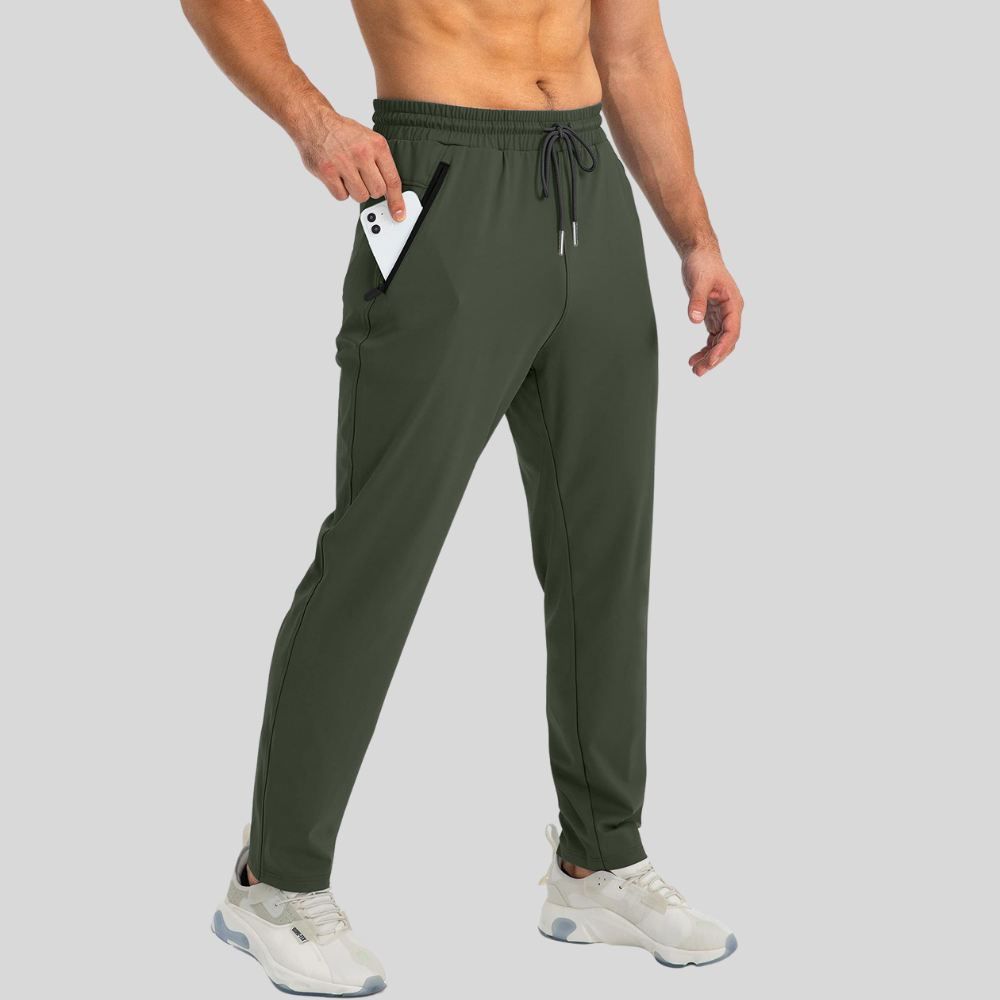 Mens Stretch Comfortable Slim Fit Work Casual Pants