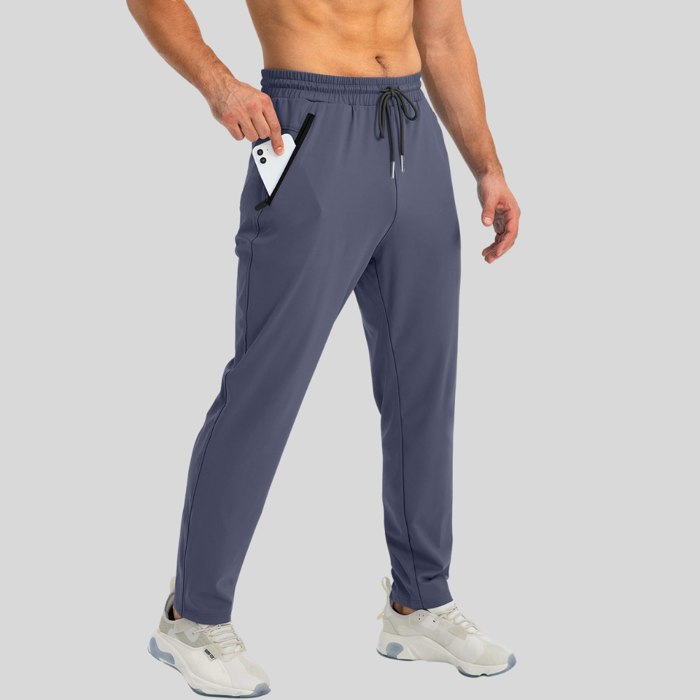 Mens Stretch Comfortable Slim Fit Work Casual Pants