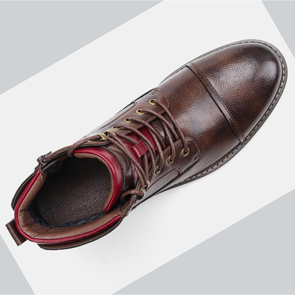 Men's Ankle Boots Lace Up Casual Work Dress Boots