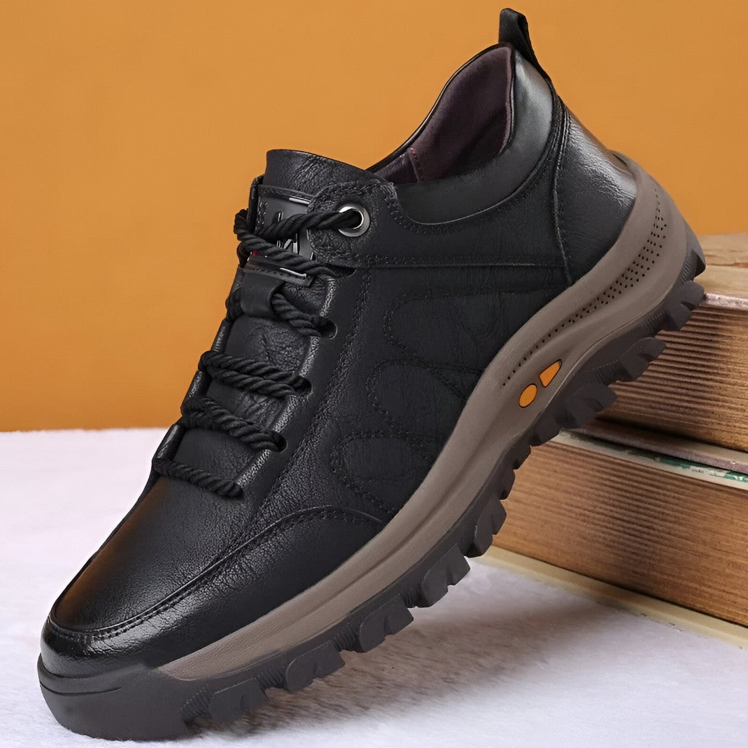 Scarpe Uomo Pelle Impermeabili Stringate Casual