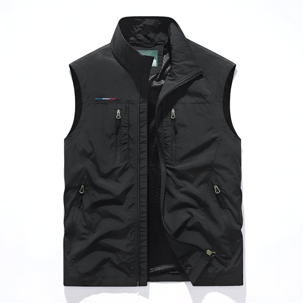Mens Gilet Outdoor Multi Pocket Utility Vest