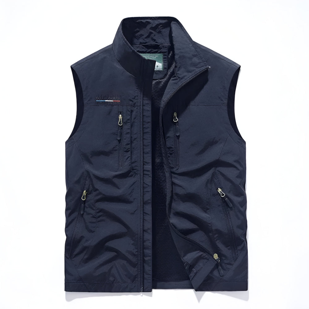 Mens Gilet Outdoor Multi Pocket Utility Vest