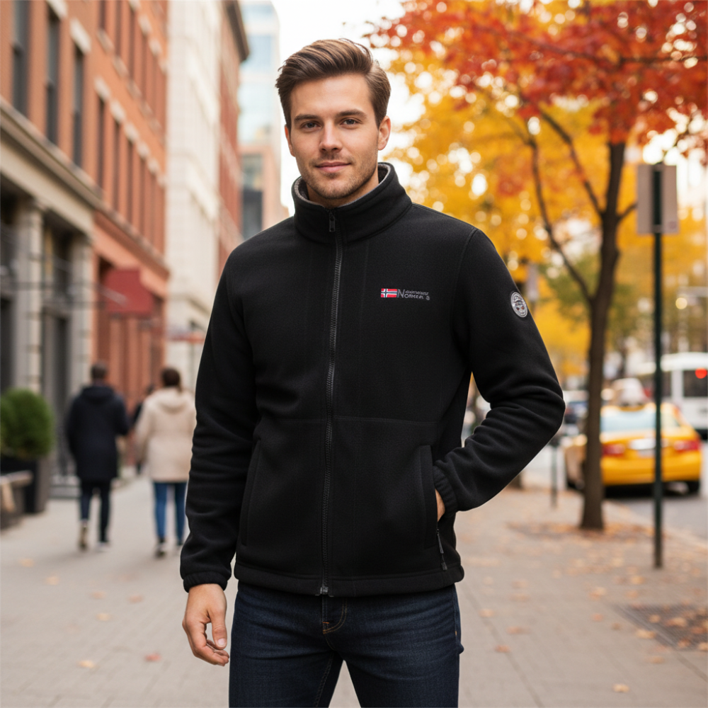 Mens Fleece Winter Jacket Windproof Warm Outdoor Coat
