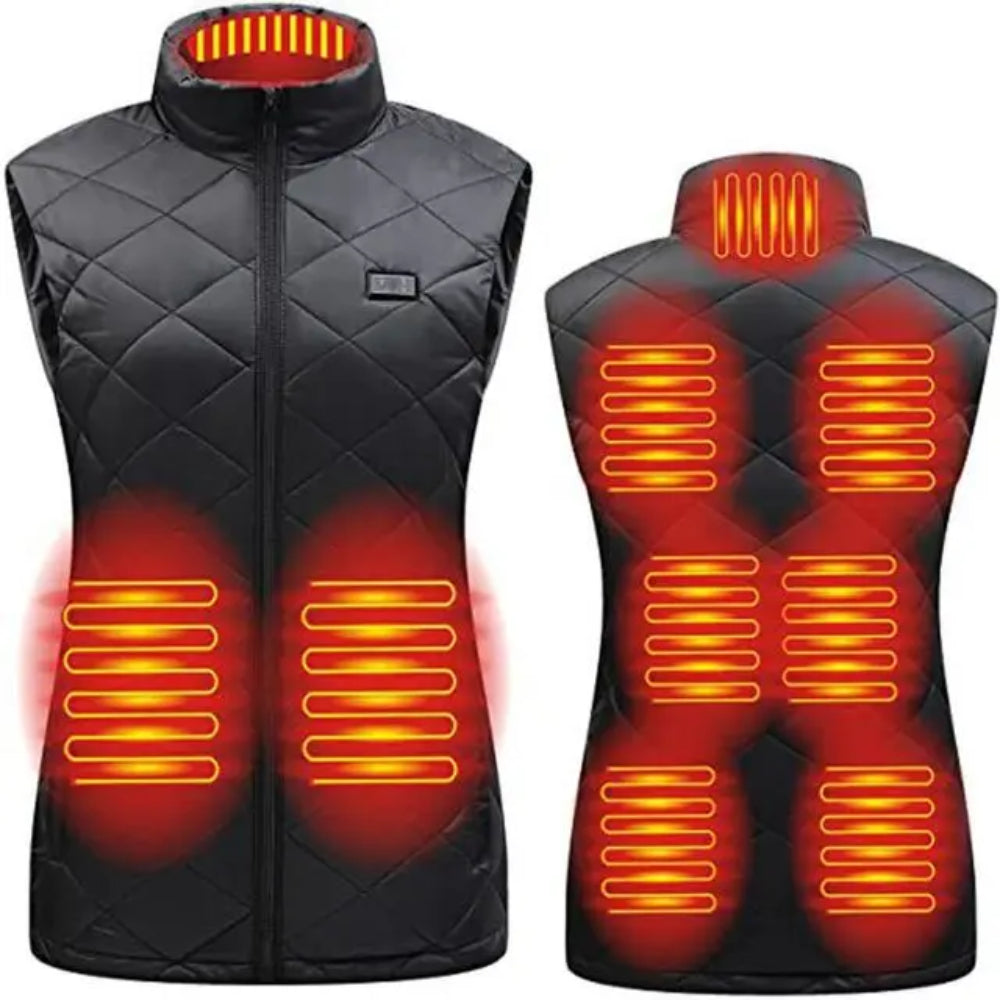 Hiking Heated Vest USB Heating Adjustable Warmth Outdoor