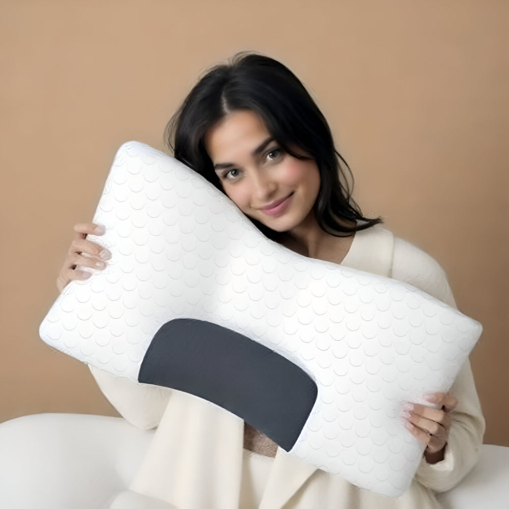 Travesseiro Almofada de Dormir Apoio para o Pescoço Forma Ergonómica