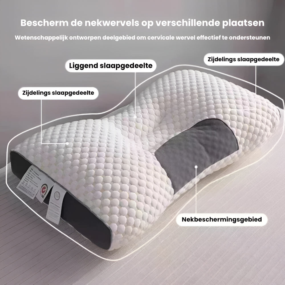 Travesseiro Almofada de Dormir Apoio para o Pescoço Forma Ergonómica