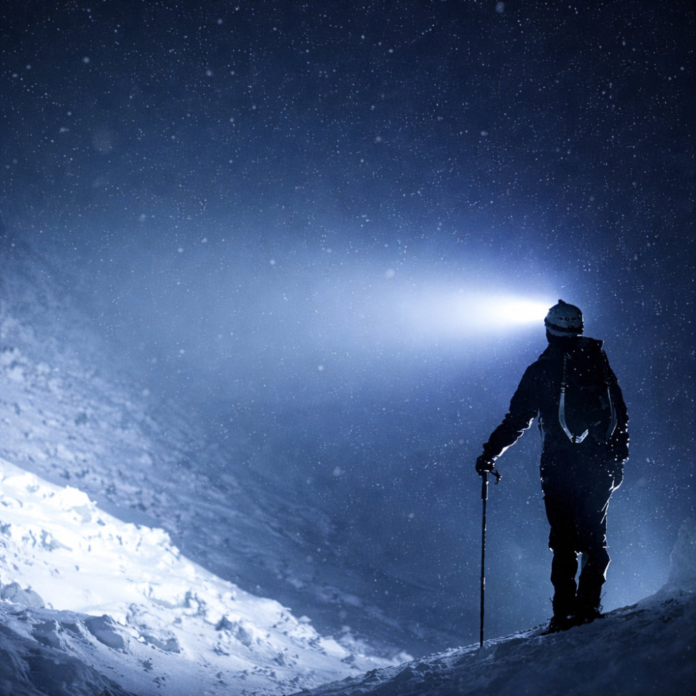 Lampada Frontale Hiking LED Ricaricabile USB Multimodale