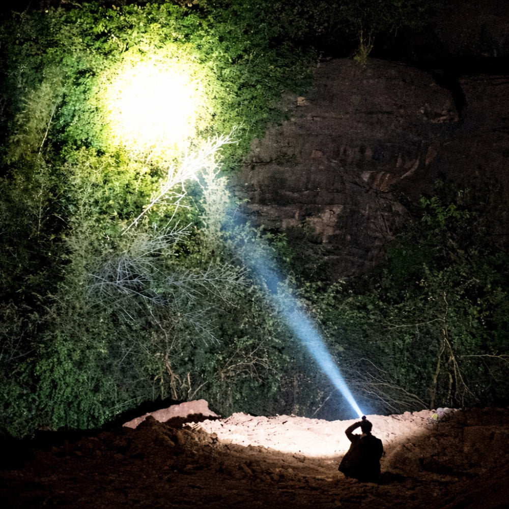 Lampada Frontale Hiking LED Ricaricabile USB Multimodale