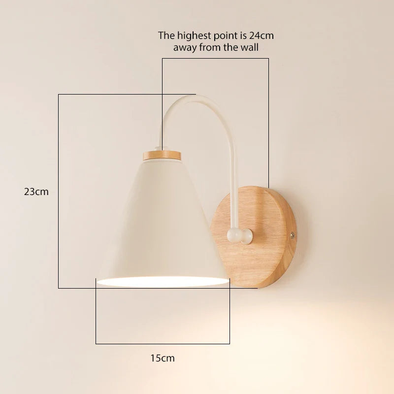 OakShine – Candeeiro de Parede em Madeira com Luz Quente