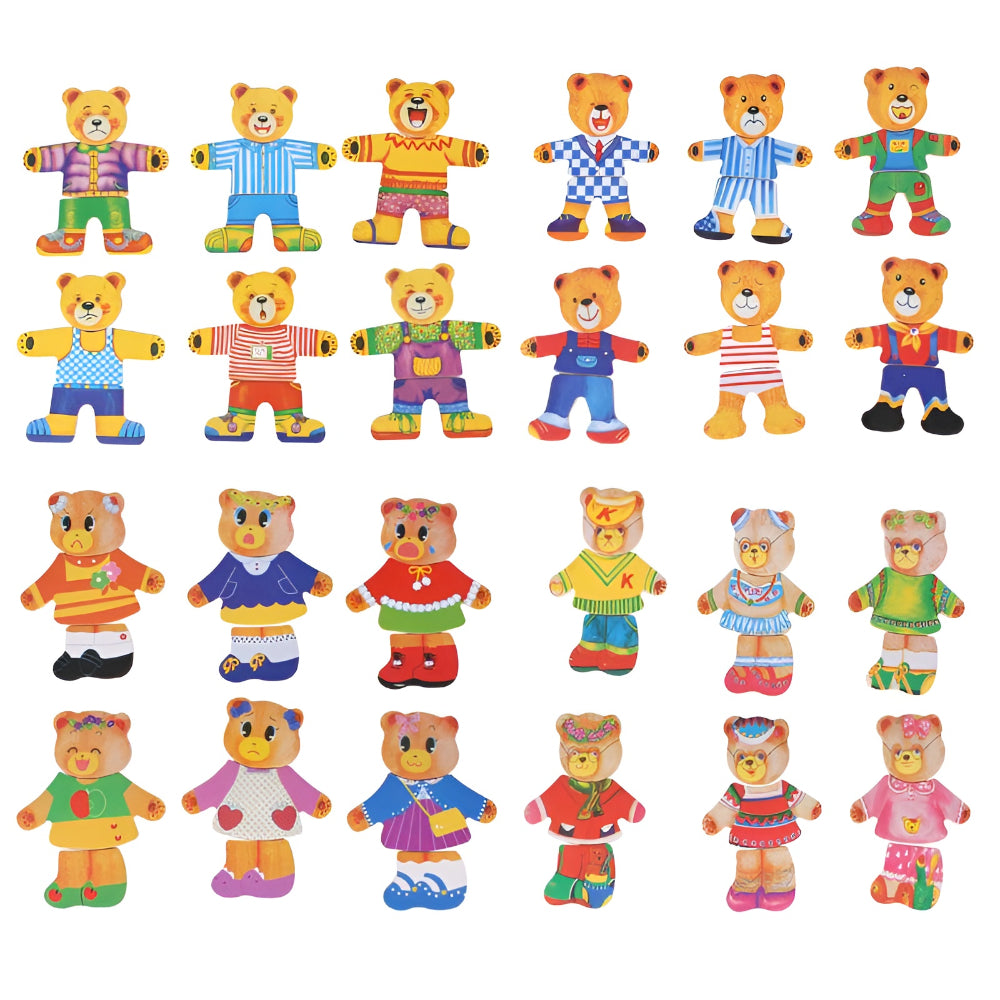 Gioco Bambini Puzzle Vestiti Personaggi Abbinamento Creativo