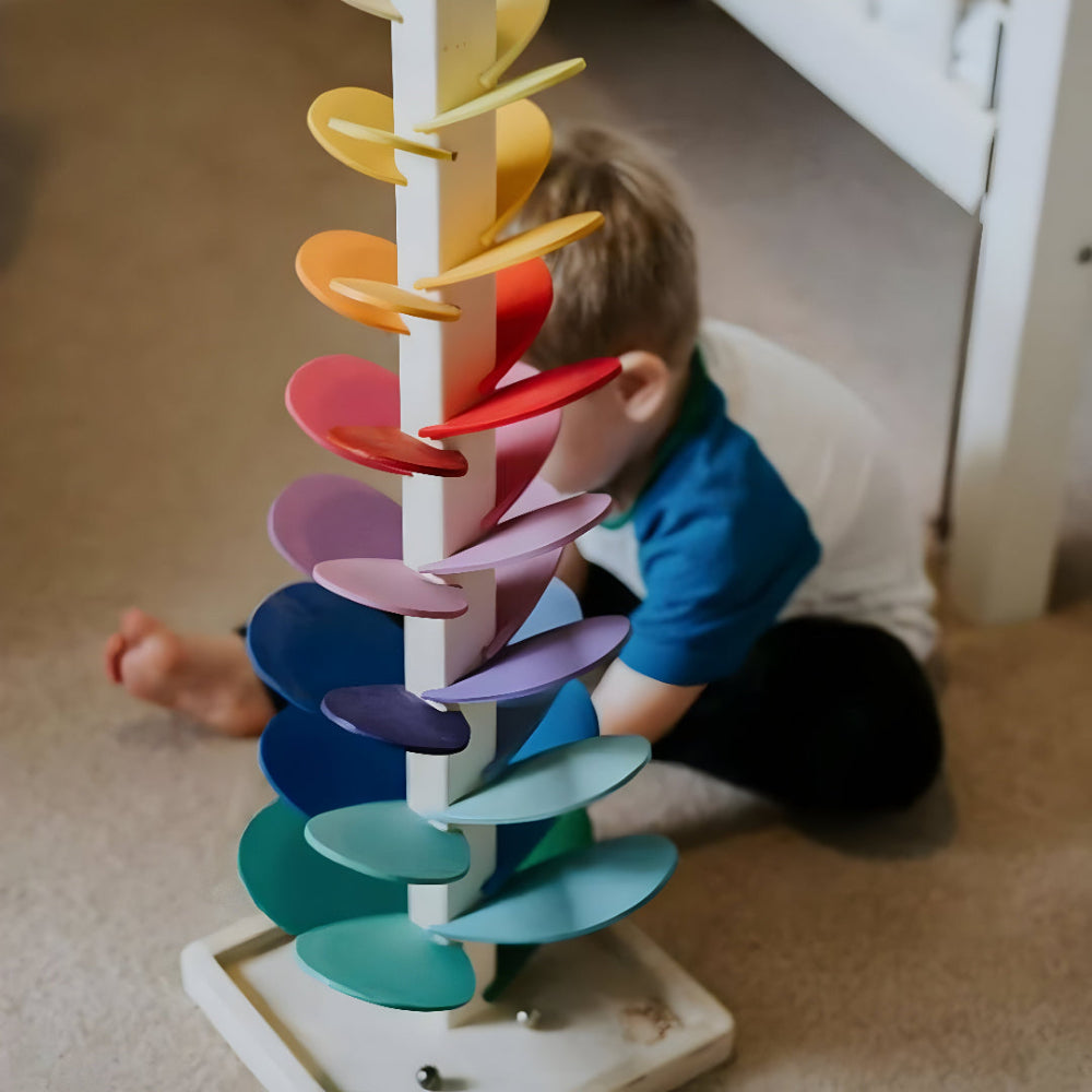 Gioco Educativo Bambini Pista Palline Torre Sensoriale
