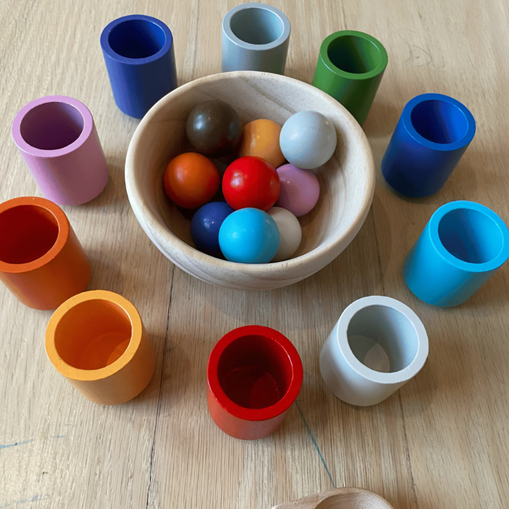 Gioco Bambini Abbinamento Colori Attività Motricità Gioco Educativo
