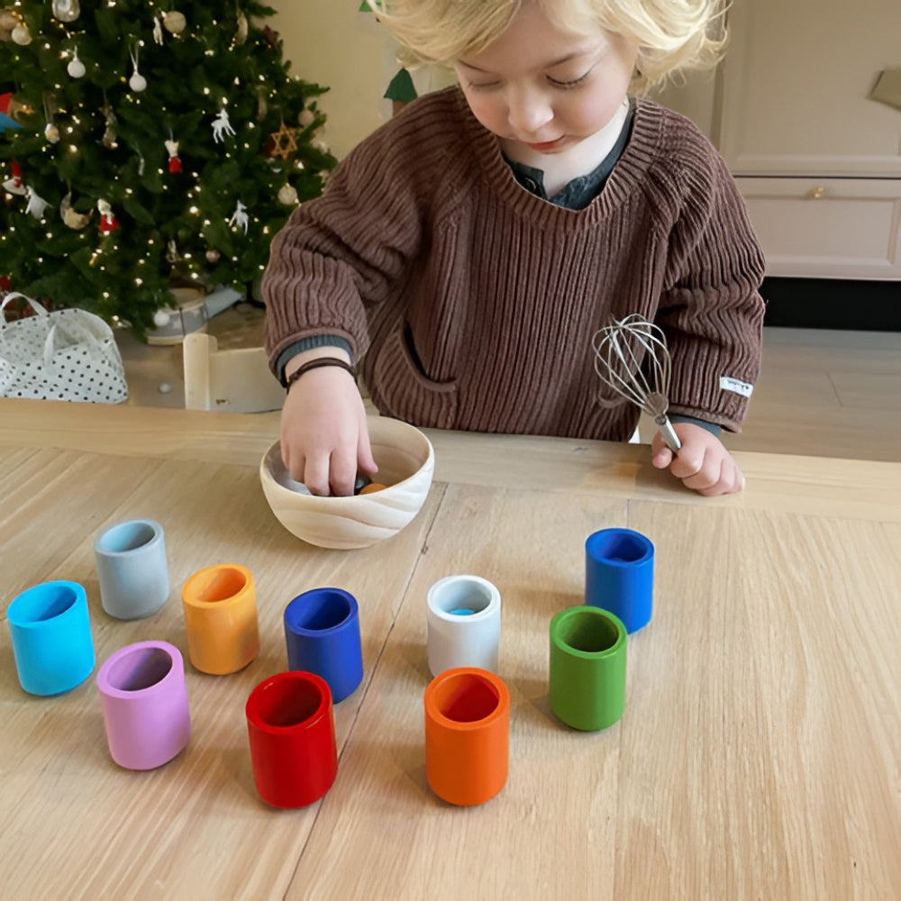 Gioco Bambini Abbinamento Colori Attività Motricità Gioco Educativo