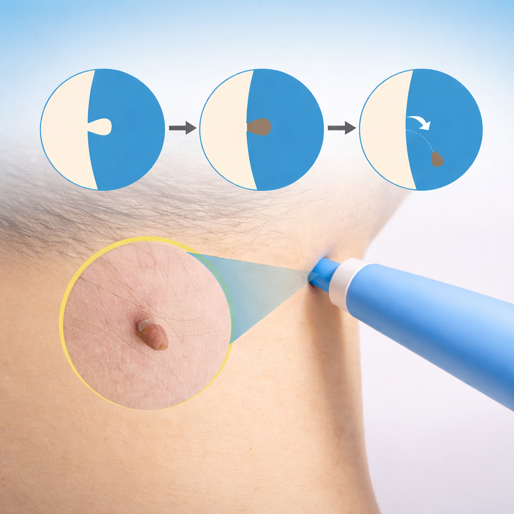 Set Rimuovi Escrescenze Cutanee Strumento per la Cura della Pelle Dispositivo per la Cura della Pelle
