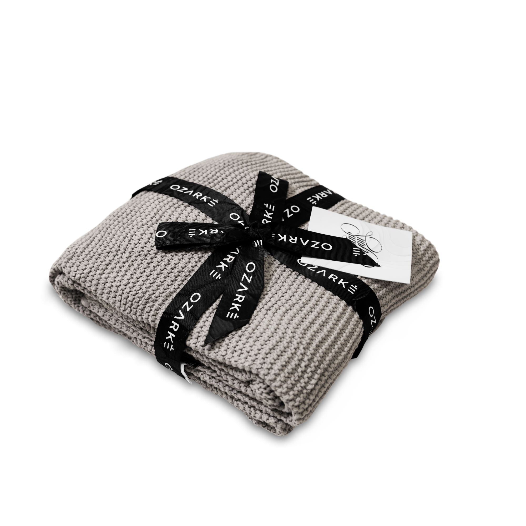 Plaid Extra Grande in Cotone Biologico Comodo e Lavorato a Maglia 137 x 183 cm