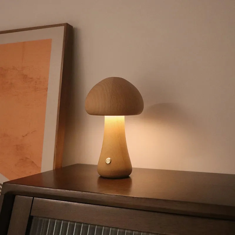 GloedGilde - Crea un'illuminazione suggestiva con lo stile fungo Bella lampada da tavolo di GloedGilde