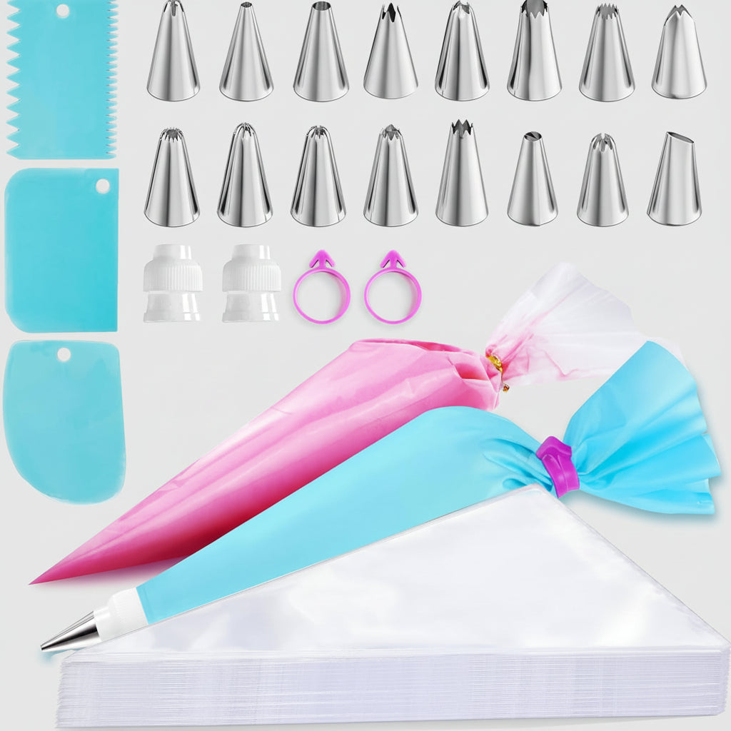 Set de Decoración para Pasteles Bolsas para Manga Consejos Raspadores para Hornear