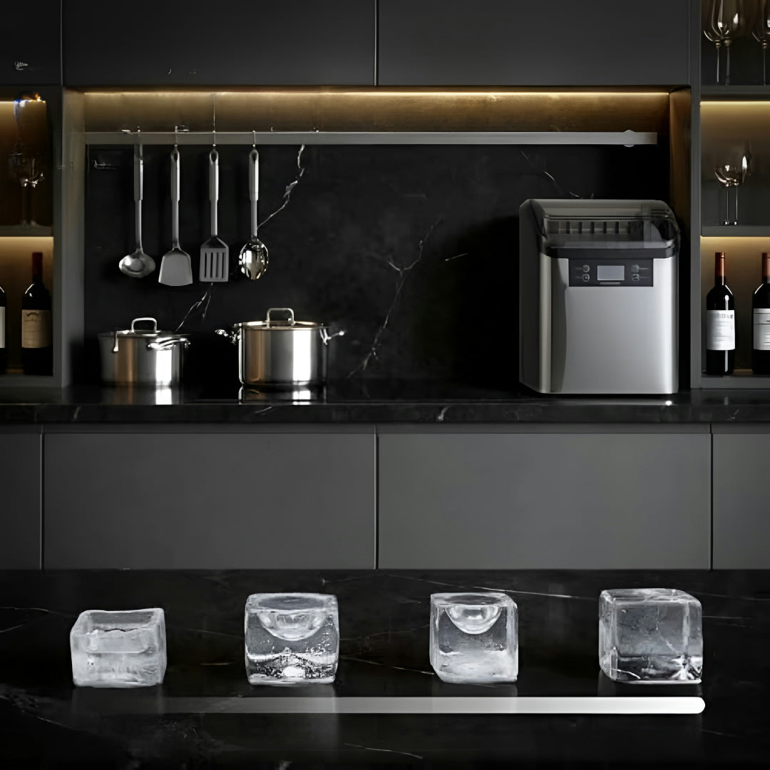 Electric Portable Ice Machine Fast Ice Cube Maker Kitchen