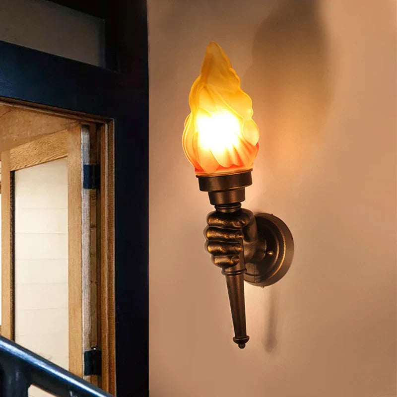 TorchGlow - Torcia Industriale da Parete in Stile Vintage – Lampada da Parete Creativa