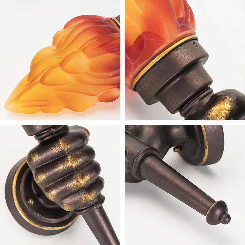 TorchGlow - Torcia Industriale da Parete in Stile Vintage – Lampada da Parete Creativa