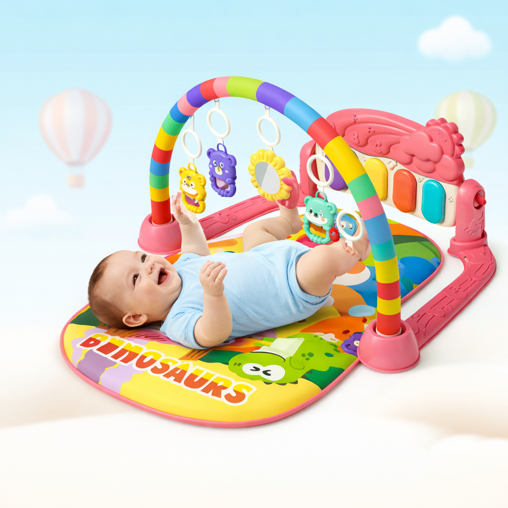 Alfombra de Juego Musical Interactiva para Bebés con Sonido y Actividades