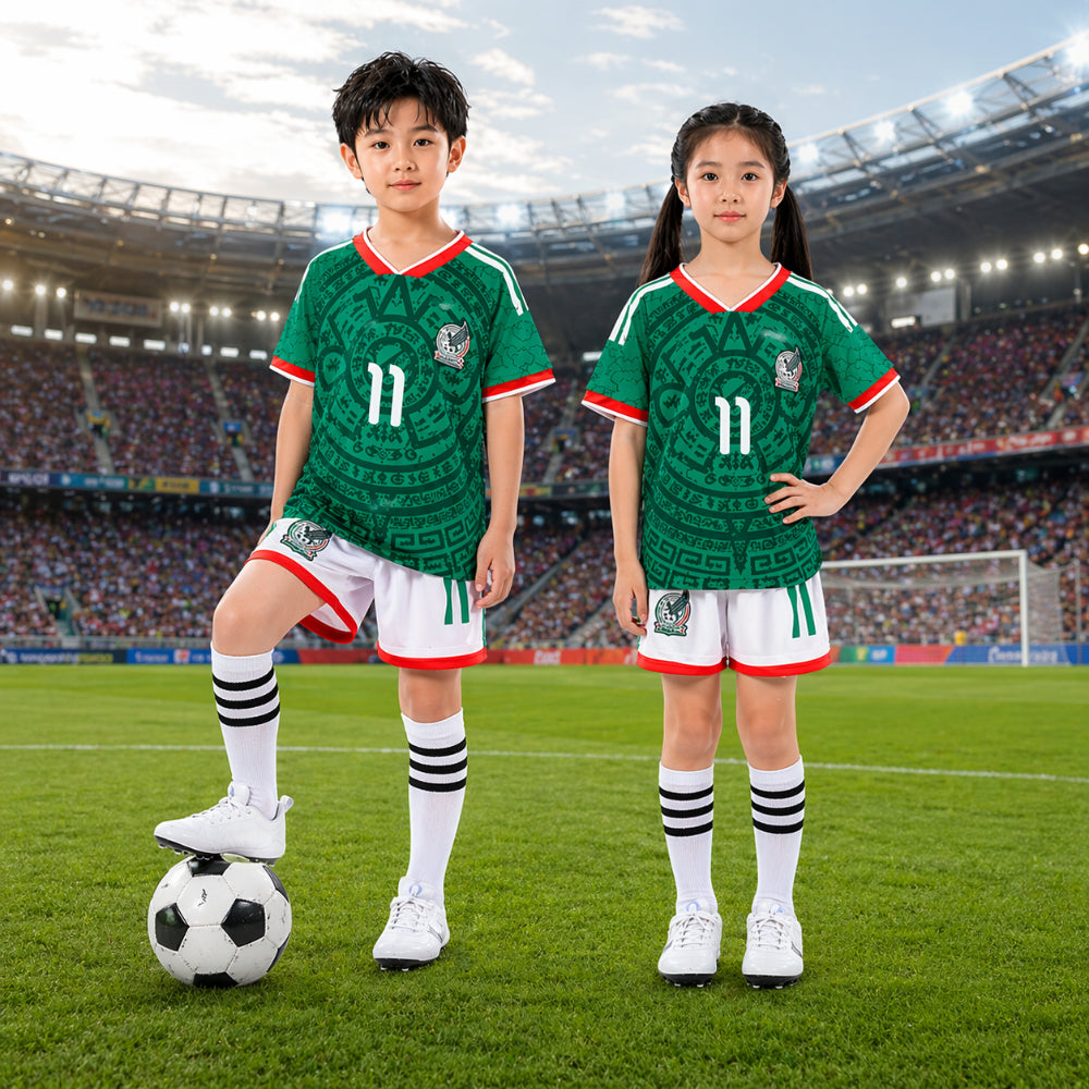 Maglia Italia Mondiali 2026 Set Sportivo Calcio Bambini