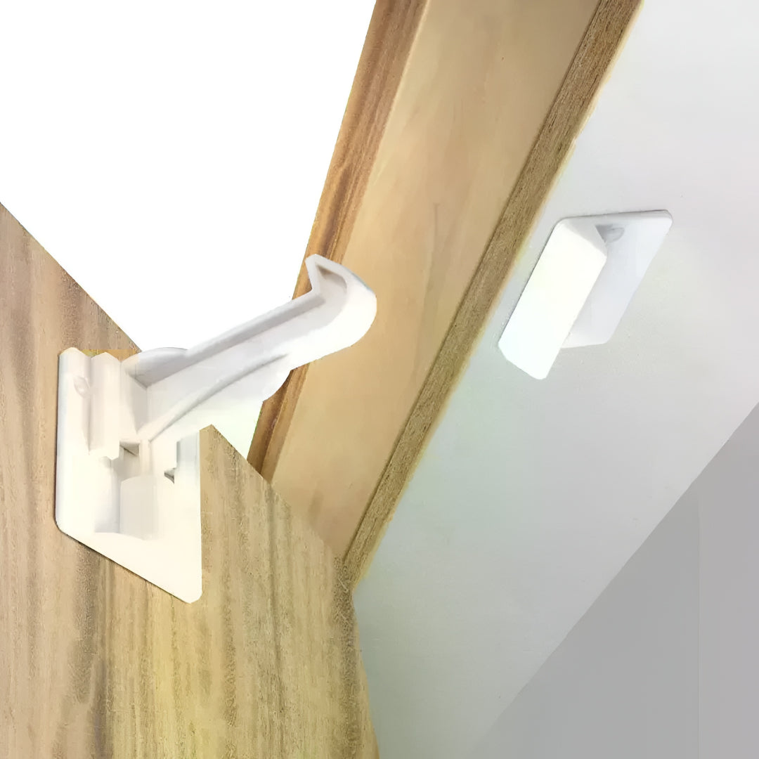 Blocco Sicurezza Bambini Cassetti Armadi Chiusura Invisibile