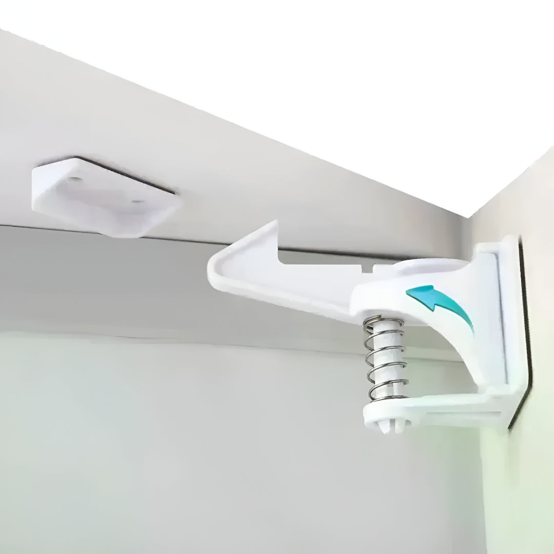 Blocco Sicurezza Bambini Cassetti Armadi Chiusura Invisibile