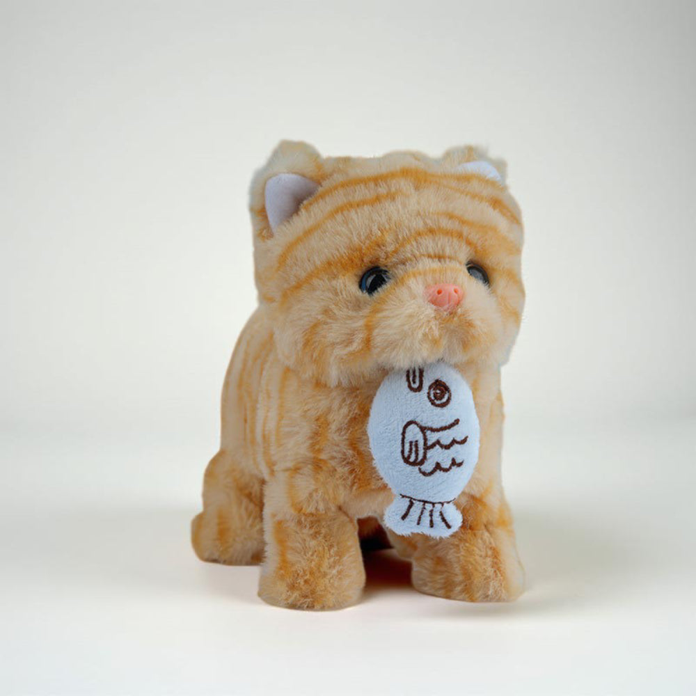 Kat Toy Interactive Plush Robot Kitten Orange Realistic