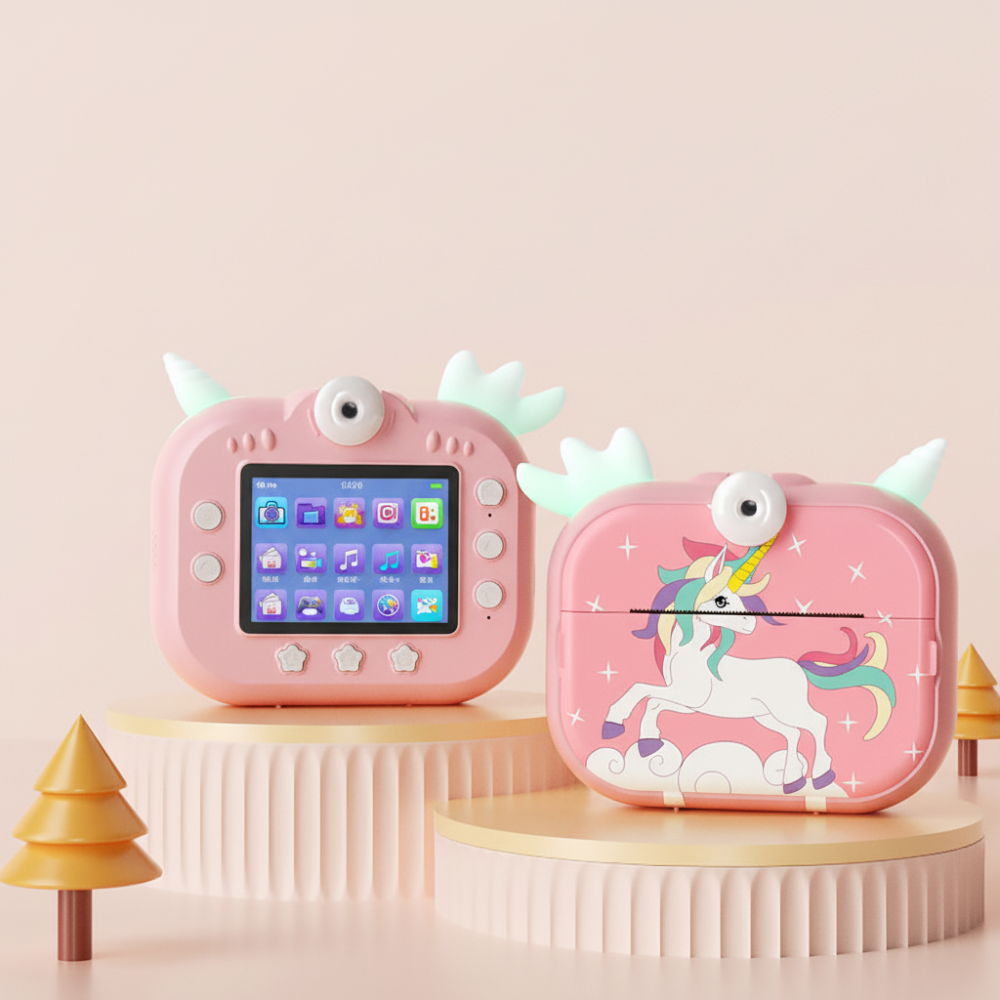 Kinder Fotocamera Istantanea Funzione Stampa Ricordi Fotografici Creativi