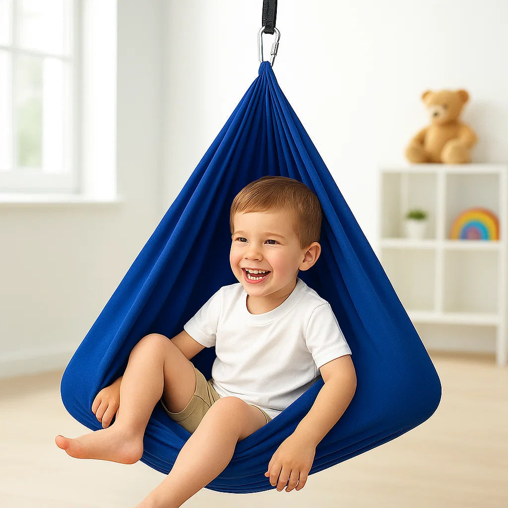 Kids Sensory Cotton Therapy Swing for Calm Relaxation and Comfort 1