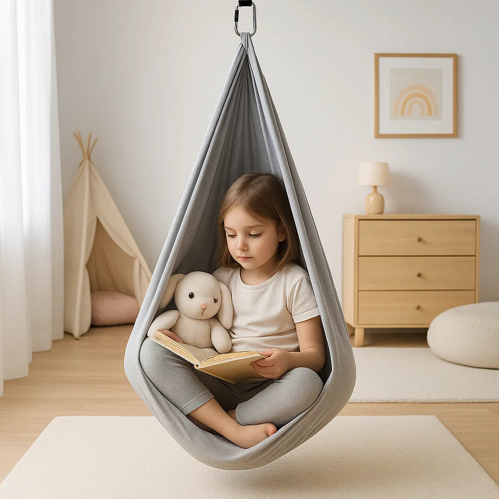 Kids Sensory Cotton Therapy Swing for Calm Relaxation and Comfort 3