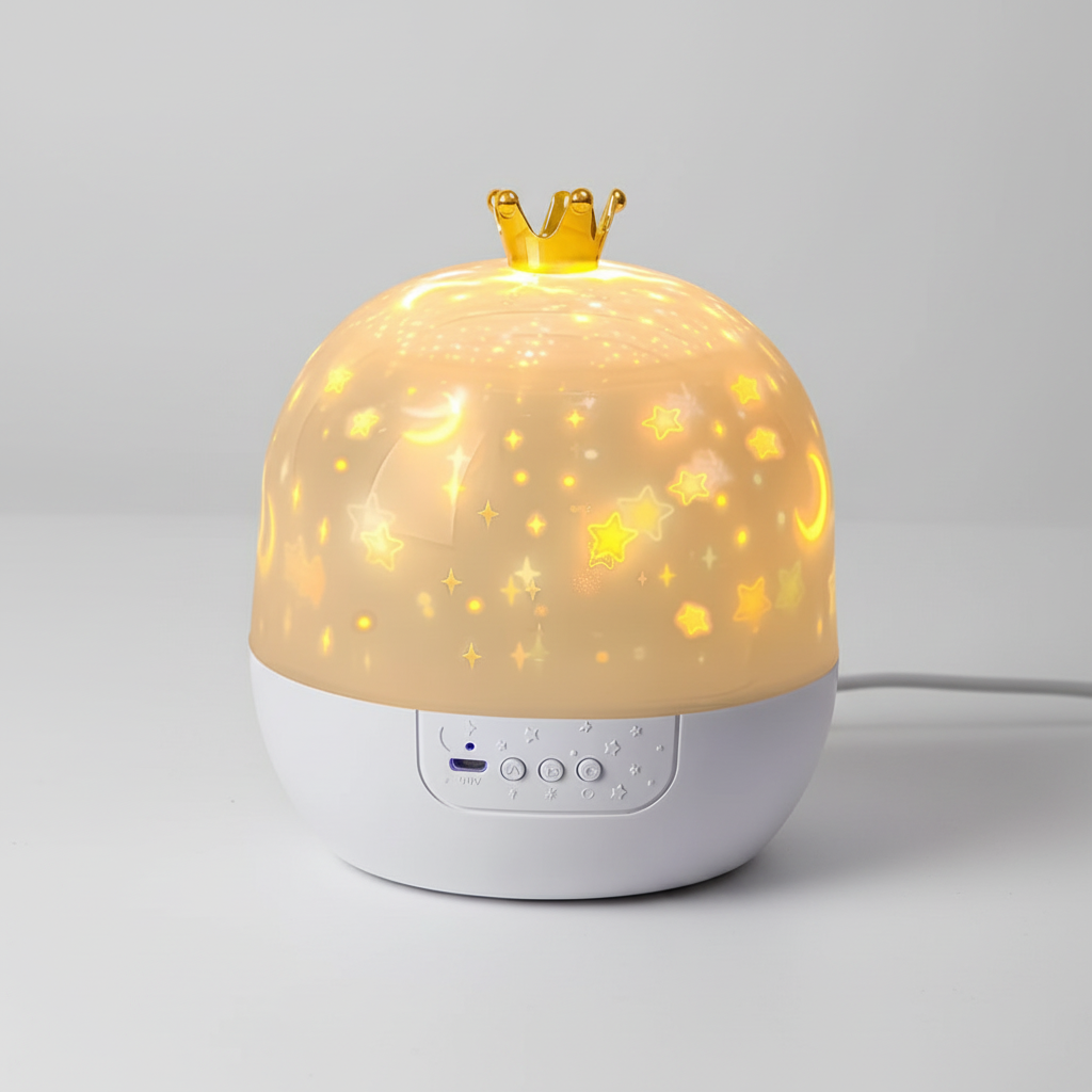 Lampada Notturna Proiettore Bambini Luce Cielo Stellato Funzione Proiezione