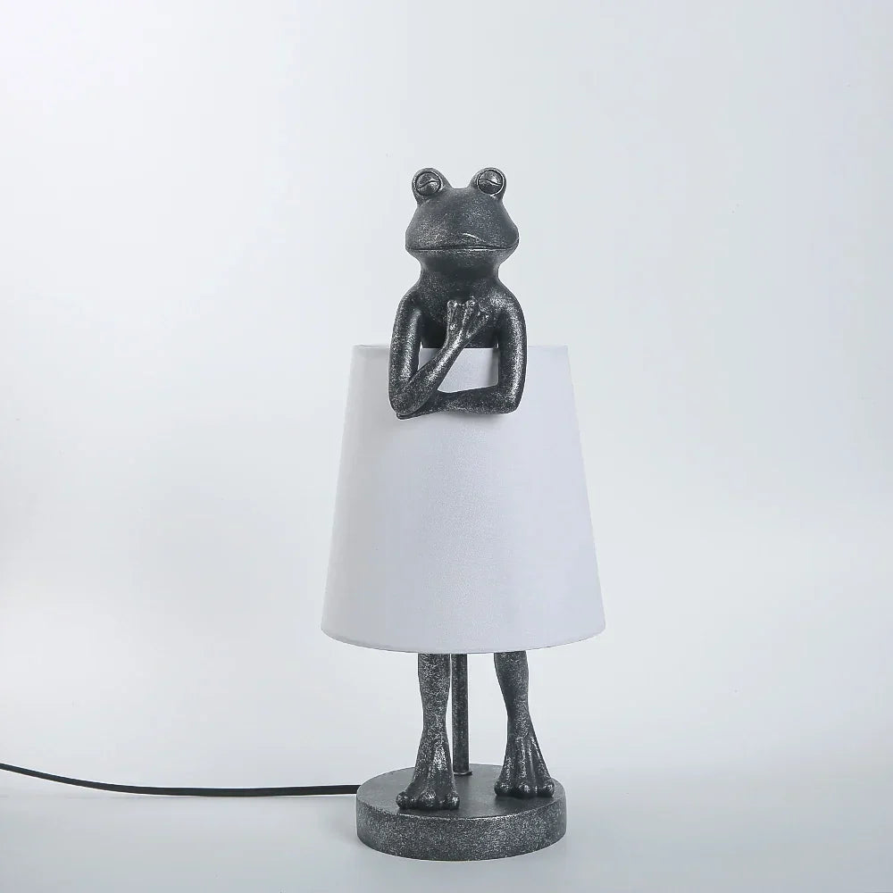 JungleGlow - Frog LED Table Lamp in Modern Design for Living Room & Children's Room