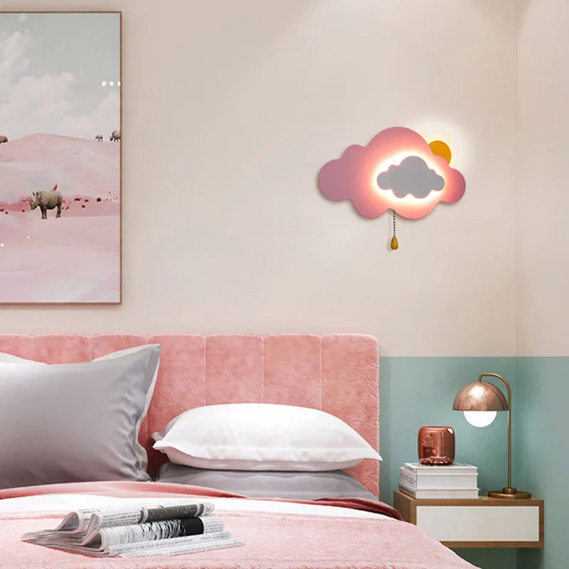SkyGlow - LED Cloud Wall Lamp with Pull Cord, Dimmable