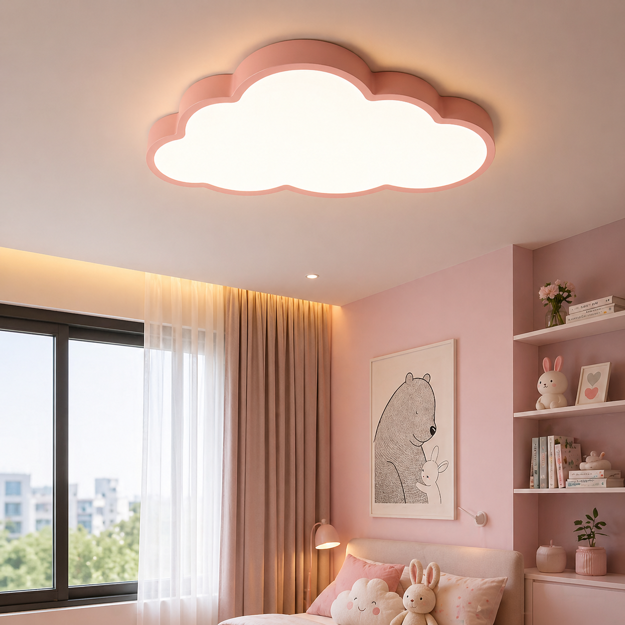 Lampada da soffitto LED per cameretta design nuvola