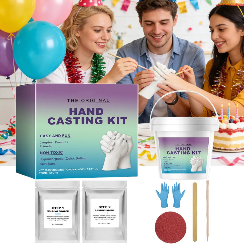 Handprint Memory Kit Family Decoration Plaster
