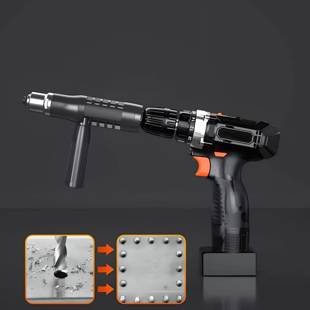 Drill Rivet Gun Adapter Tool Kit Fastening Tool
