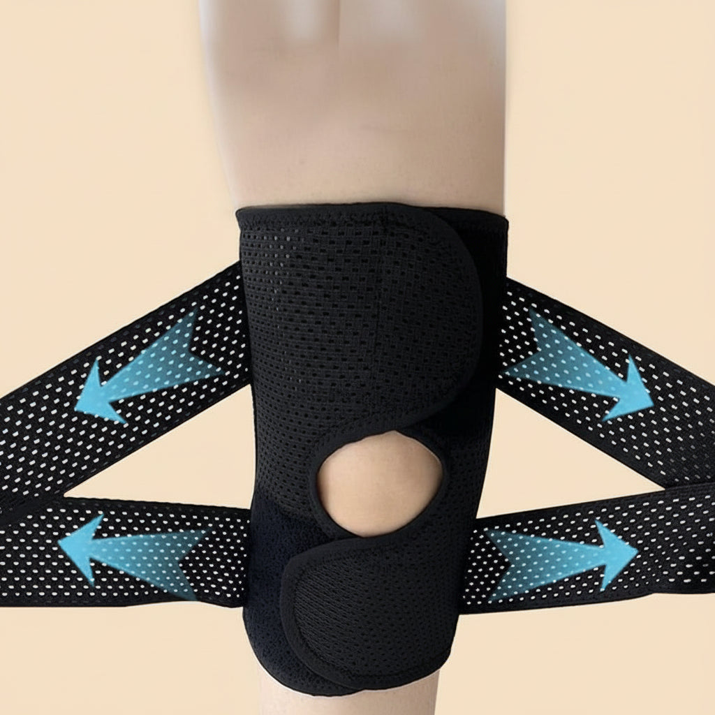 Knee Brace Open Kneecap V Shaped Cruciate Ligament Support