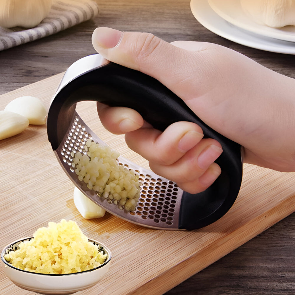 Schiacciaglio Acciaio Inox Utensile Cucina Manuale
