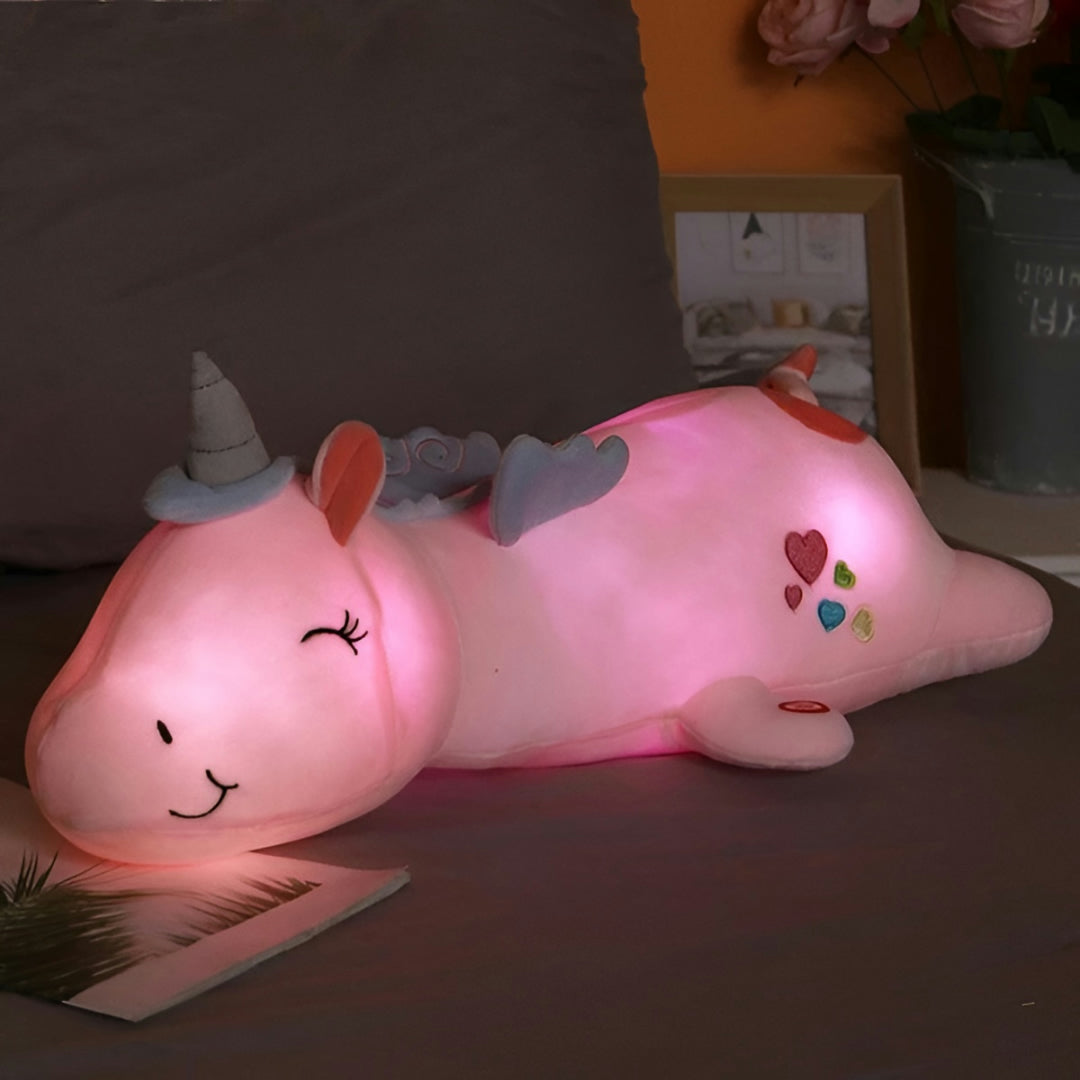 Lampada da comodino unicorno per bambini LED camera da letto