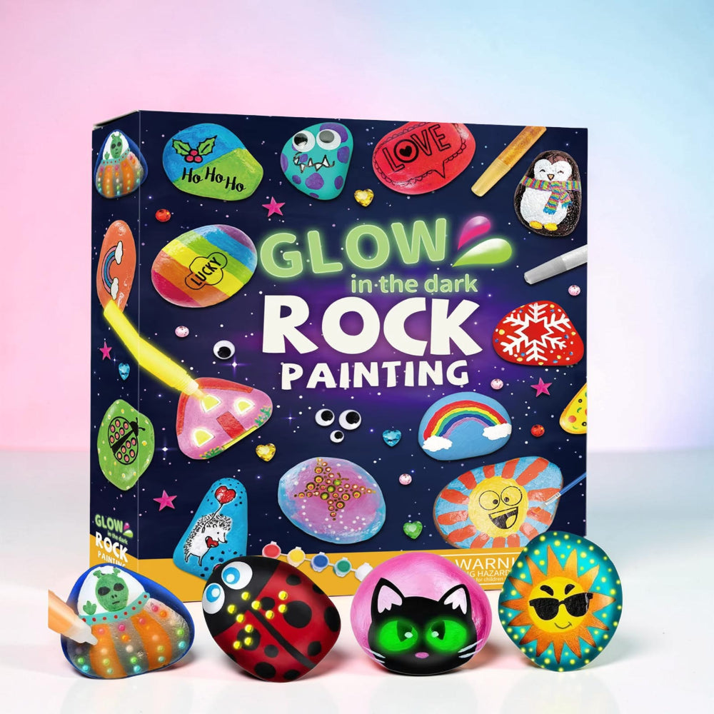 Kit Pittura Sassi Bambini Set Creativo Pittura Pietre