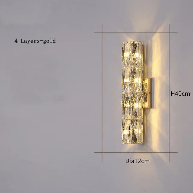 CrystalLuxe - Royal Bedroom Wall Lamp