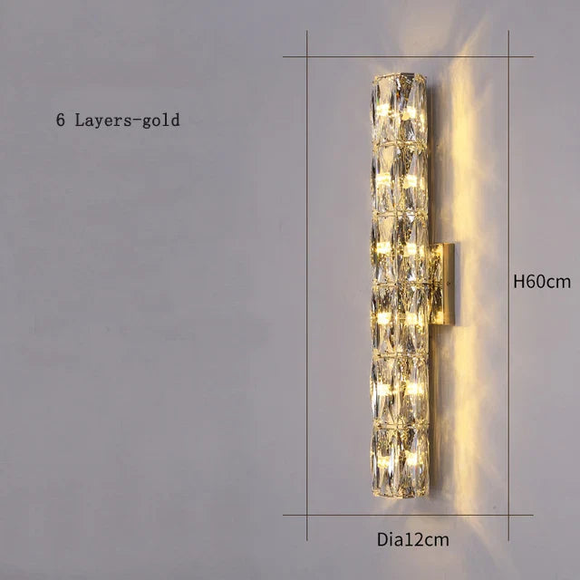 CrystalLuxe - Royal Bedroom Wall Lamp