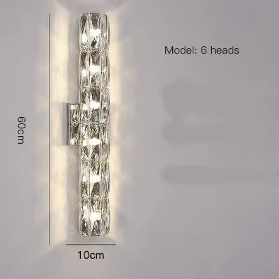 CrystalLuxe - Royal Bedroom Wall Lamp