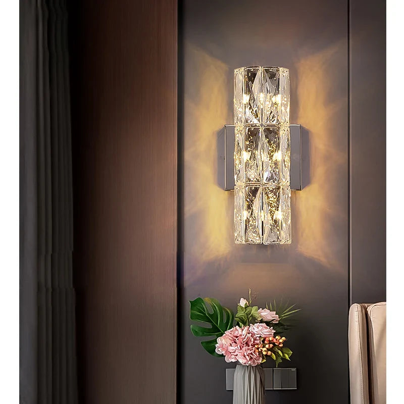 CrystalLuxe - Royal Bedroom Wall Lamp